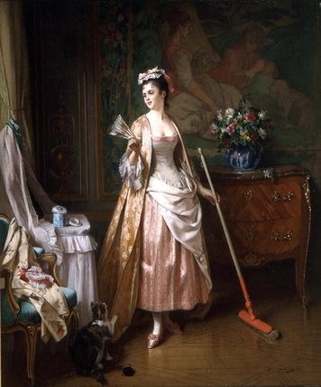Wikioo.org - The Encyclopedia of Fine Arts - Painting, Artwork by Joseph Caraud - The Lady's Maid