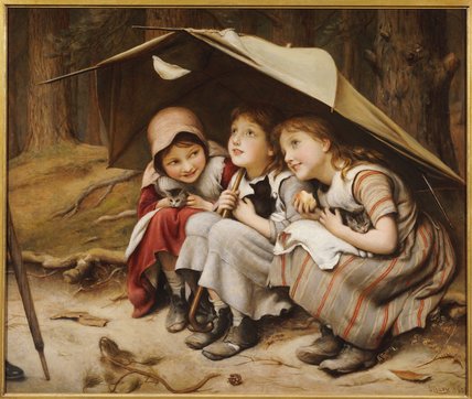 Wikioo.org - The Encyclopedia of Fine Arts - Painting, Artwork by Joseph Clark - Three Little Kittens