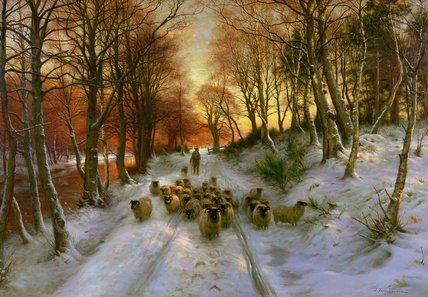 Wikioo.org - The Encyclopedia of Fine Arts - Painting, Artwork by Joseph Farquharson - Glowed With Tints Of Evening Hours