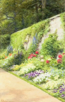 Wikioo.org - The Encyclopedia of Fine Arts - Painting, Artwork by Joseph Farquharson - The Artist's Garden