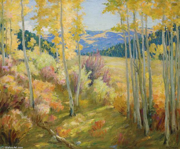 Wikioo.org - สารานุกรมวิจิตรศิลป์ - จิตรกรรม Joseph Henry Sharp - Taos Forest -