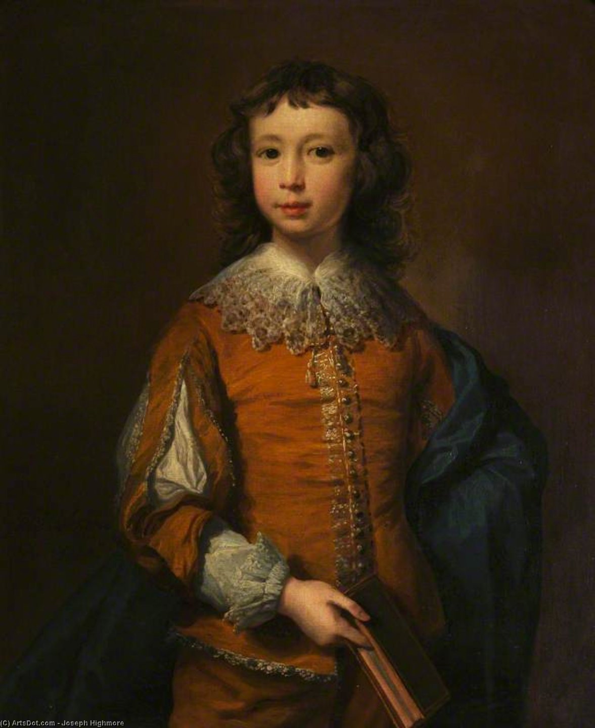Wikioo.org - The Encyclopedia of Fine Arts - Painting, Artwork by Joseph Highmore - A Boy In Van Dyck Costume
