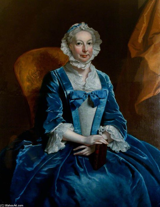 WikiOO.org - Enciklopedija dailės - Tapyba, meno kuriniai Joseph Highmore - Mrs Iremonger Of Wherwell Priory