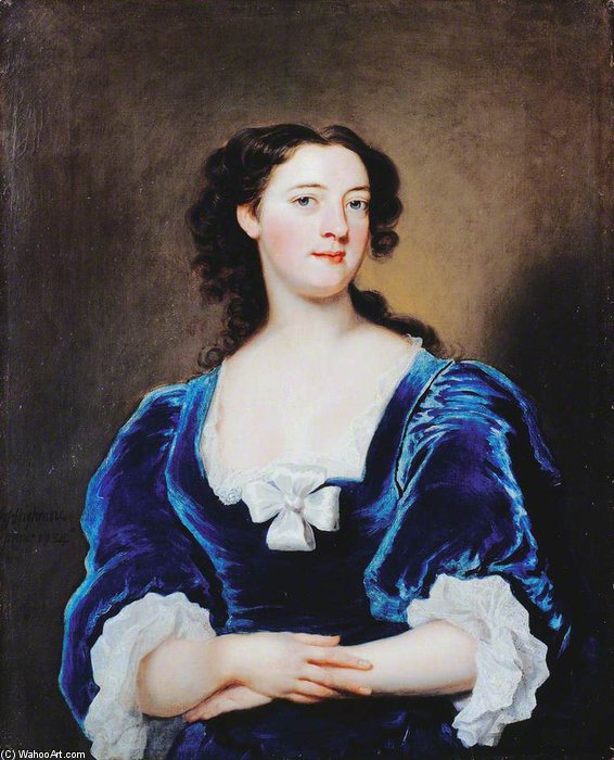Wikioo.org - The Encyclopedia of Fine Arts - Painting, Artwork by Joseph Highmore - Portrait Of A Lady