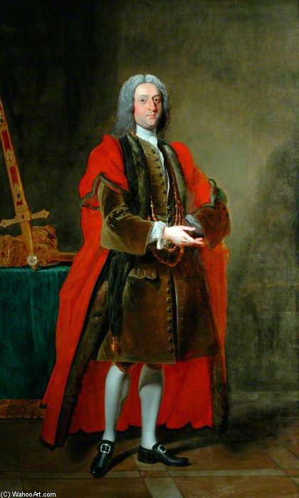 WikiOO.org - Encyclopedia of Fine Arts - Maalaus, taideteos Joseph Highmore - Sir John Lister Kaye