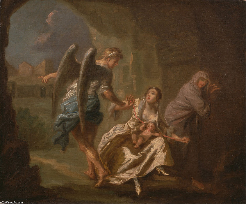 Wikioo.org - The Encyclopedia of Fine Arts - Painting, Artwork by Joseph Highmore - The Angel Of Mercy