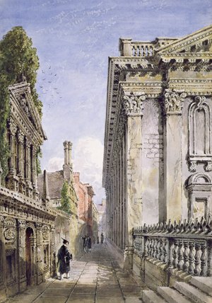 WikiOO.org - Enciclopédia das Belas Artes - Pintura, Arte por Joseph Murray Ince - Senate House Passage