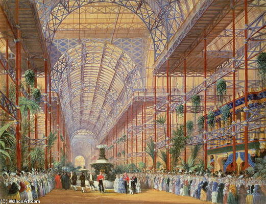 Wikioo.org - The Encyclopedia of Fine Arts - Painting, Artwork by Joseph Nash - Queen Victoria Opening