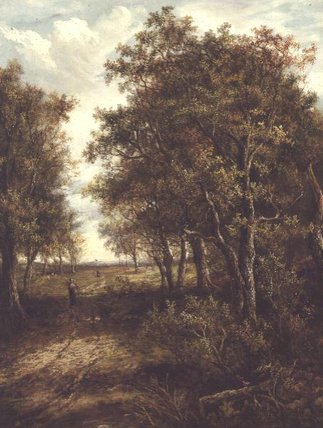 Wikioo.org - The Encyclopedia of Fine Arts - Painting, Artwork by Joseph Thors - A Clearing In The Woods