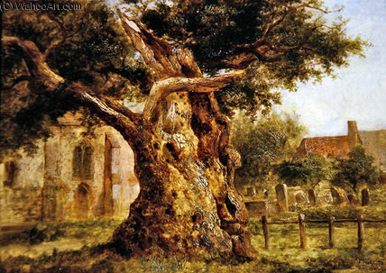 Wikioo.org – La Enciclopedia de las Bellas Artes - Pintura, Obras de arte de Joseph Thors - el viejo roble