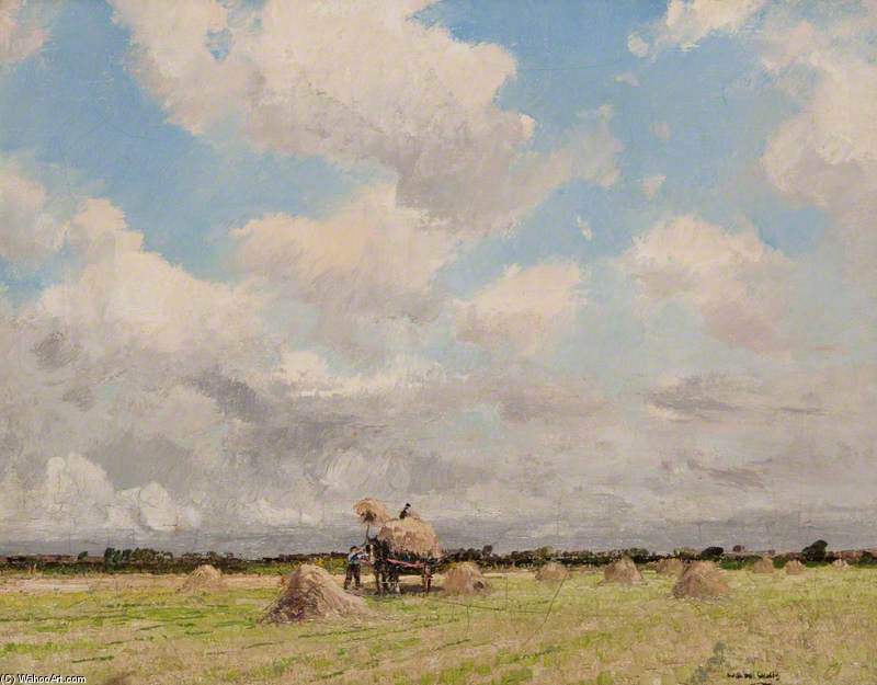 Wikioo.org - The Encyclopedia of Fine Arts - Painting, Artwork by William Page Atkinson Wells - Hay Making