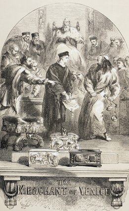 WikiOO.org - Enciklopedija dailės - Tapyba, meno kuriniai John Gilbert - The Merchant Of Venice,