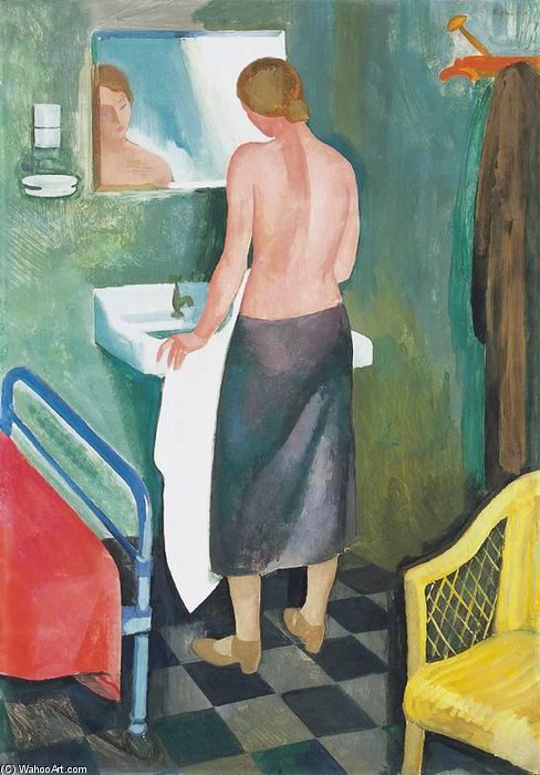 WikiOO.org – 美術百科全書 - 繪畫，作品 Karoly Patko - 女人洗澡，