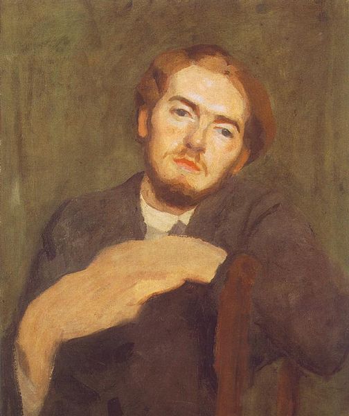 Wikioo.org - The Encyclopedia of Fine Arts - Painting, Artwork by Karoly Ferenczy - Portrait Of Béni Ferenczy