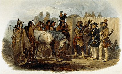 Wikioo.org - The Encyclopedia of Fine Arts - Painting, Artwork by Karl Bodmer - Prince Max Von Wied-neuwied And Karl Bodmer
