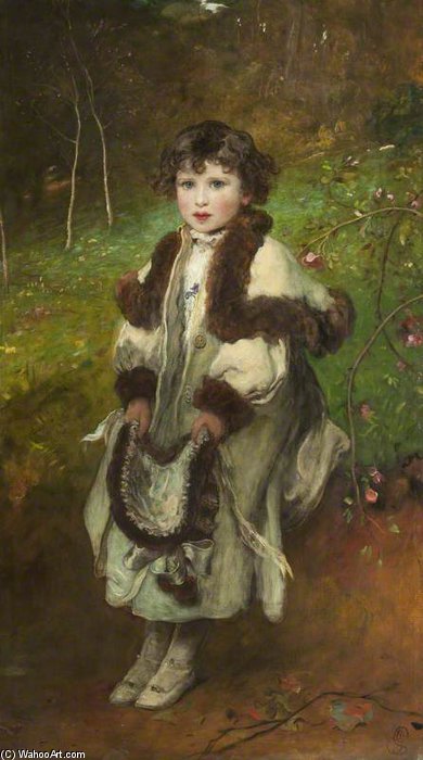 Wikioo.org - The Encyclopedia of Fine Arts - Painting, Artwork by James Sant - Julie, Daughter Of Spencer H. Gollan, Esq.