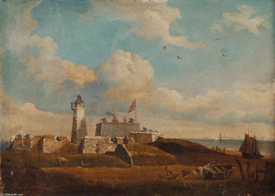 Wikioo.org - The Encyclopedia of Fine Arts - Painting, Artwork by John Berney Ladbrooke - Southsea Castle