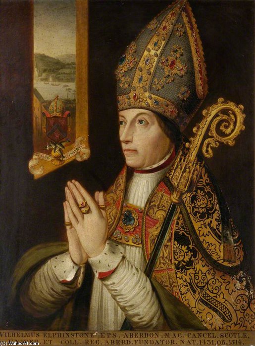 Wikioo.org - The Encyclopedia of Fine Arts - Painting, Artwork by James William Giles - Elphinstone, Bishop Of Aberdeen