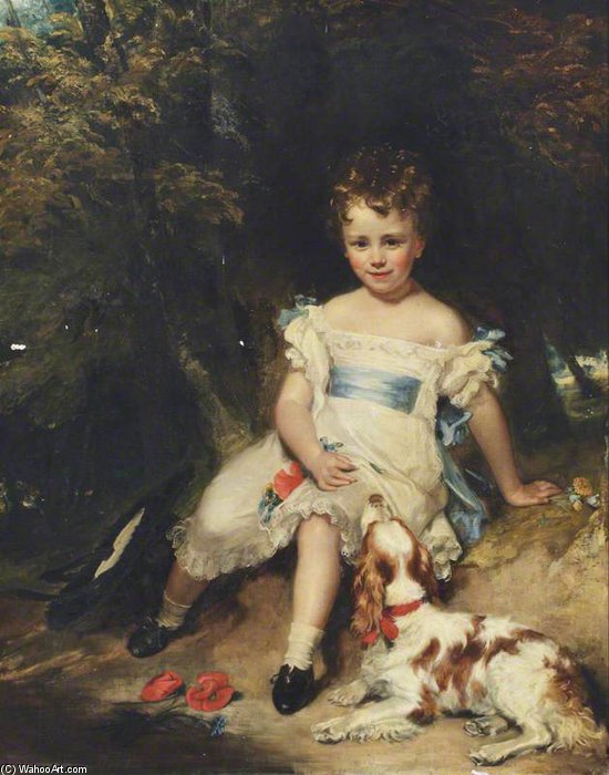 Wikioo.org - The Encyclopedia of Fine Arts - Painting, Artwork by Henry William Pickersgill - Jacob Henry Delaval Astley, Later 17th Baron Hastings, As A Boy
