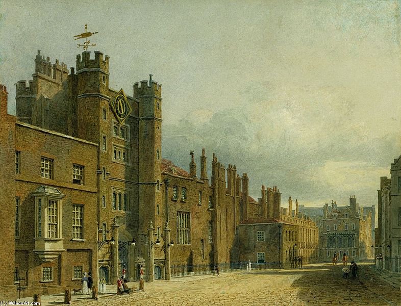 Wikioo.org - The Encyclopedia of Fine Arts - Painting, Artwork by Charles Wild - St James's Palace, North Front