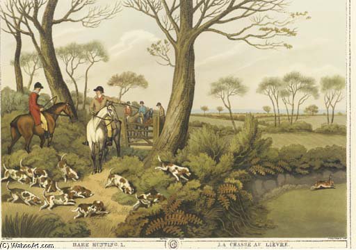 Wikioo.org - The Encyclopedia of Fine Arts - Painting, Artwork by Samuel Howitt - Orme's Collection Of British Field Sports - Eight Plates