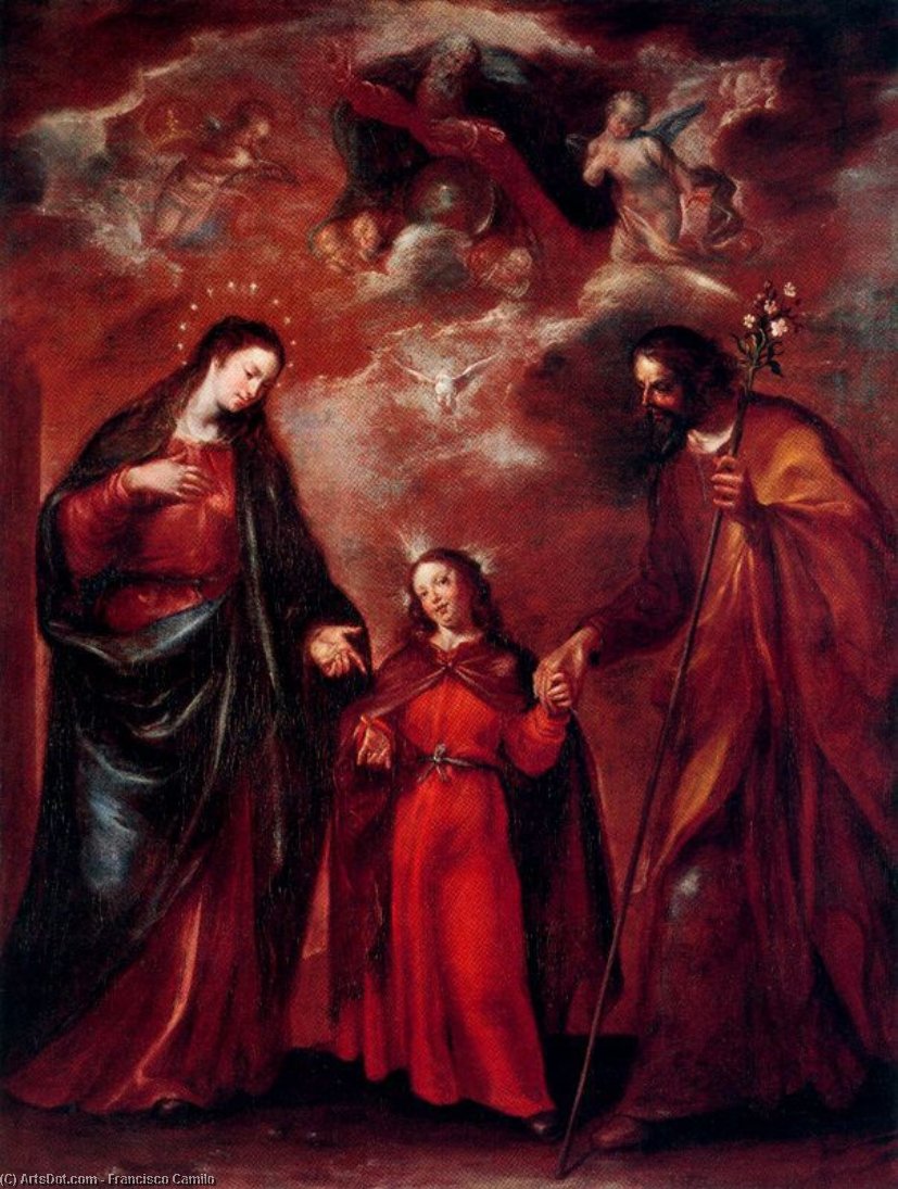 Wikioo.org - The Encyclopedia of Fine Arts - Painting, Artwork by Francisco Camilo - The Holy Family