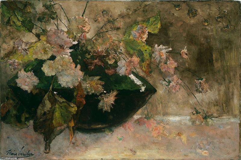 Wikioo.org - The Encyclopedia of Fine Arts - Painting, Artwork by Floris Verster - Still Life With Peonies