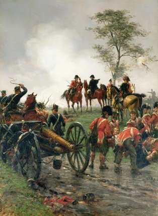 Wikioo.org - The Encyclopedia of Fine Arts - Painting, Artwork by Ernest Crofts - Wellington At Waterloo