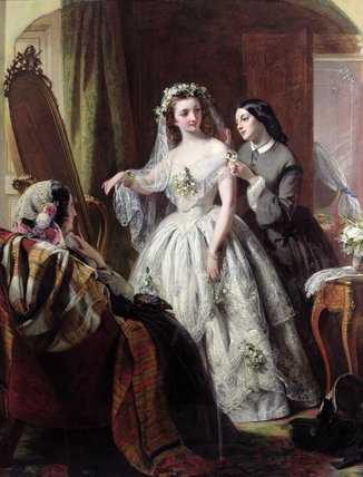 Wikioo.org - The Encyclopedia of Fine Arts - Painting, Artwork by Abraham Solomon - The Bride