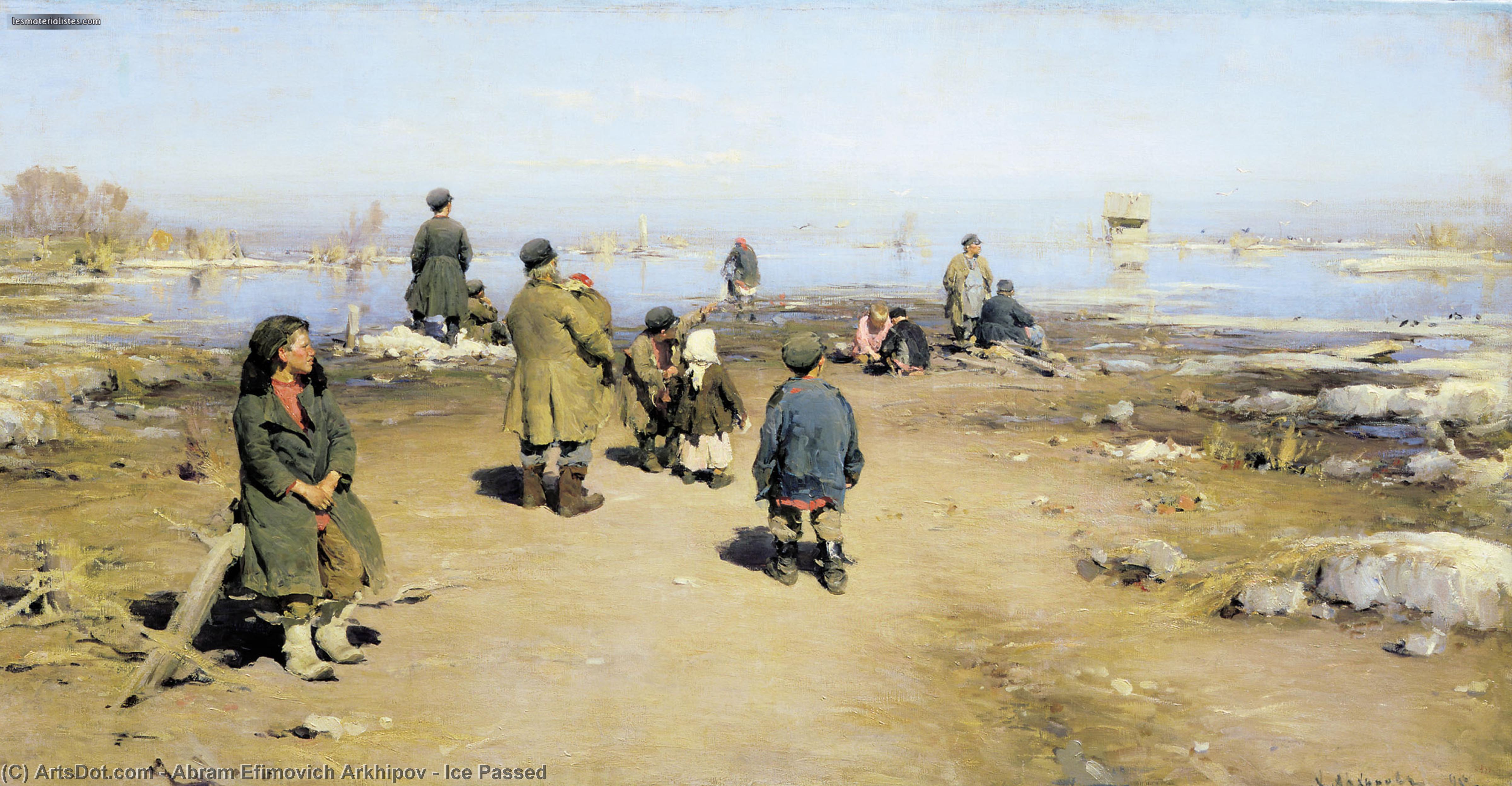 Wikioo.org - The Encyclopedia of Fine Arts - Painting, Artwork by Abram Efimovich Arkhipov - Ice Passed