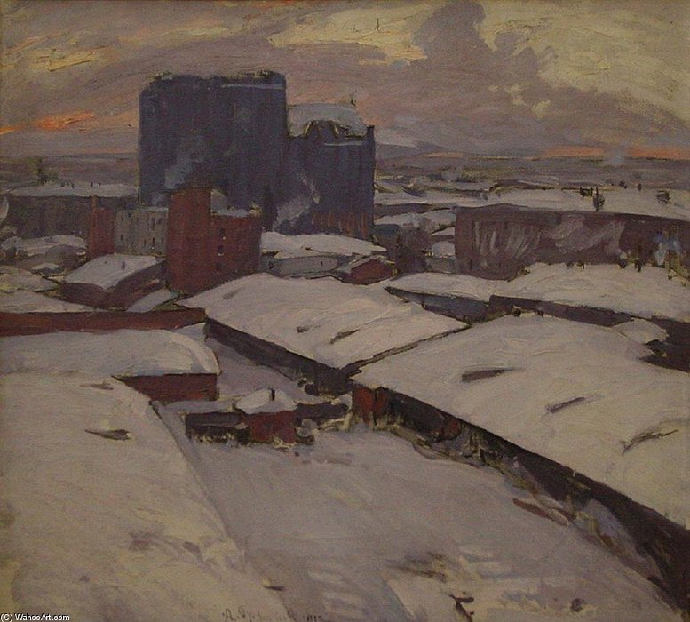 WikiOO.org - Enciclopedia of Fine Arts - Pictura, lucrări de artă Abram Efimovich Arkhipov - Moscow Courtyards