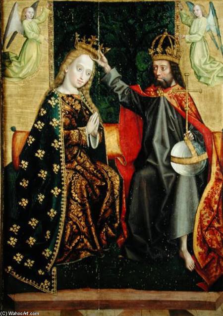 Wikioo.org – L'Encyclopédie des Beaux Arts - Peinture, Oeuvre de Absolon Stumme - La Vierge trônant, de l autel Dome