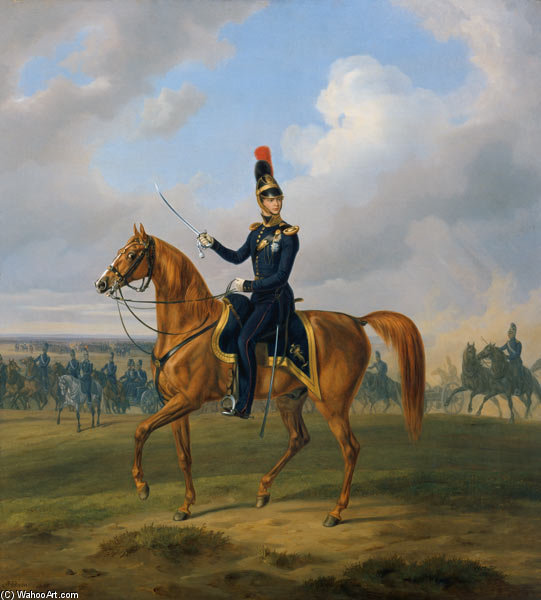 WikiOO.org - Encyclopedia of Fine Arts - Schilderen, Artwork Adam Albrecht - Prince Luitpold Of Bavaria As A Chieftain Of The Konigl 1. Field Artillery Regiment