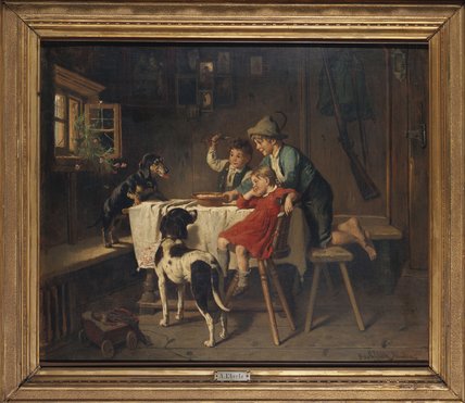 WikiOO.org - Encyclopedia of Fine Arts - Maľba, Artwork Adolf Eberle - Breakfast Time