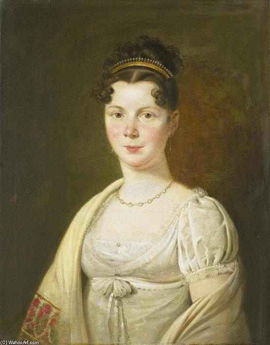 WikiOO.org - אנציקלופדיה לאמנויות יפות - ציור, יצירות אמנות Adriaan De Lelie - Portrait Of Wilhelmina Maria Haack
