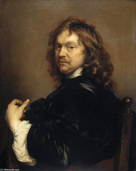Wikioo.org - The Encyclopedia of Fine Arts - Painting, Artwork by Adriaen Hanneman - Self-portrait