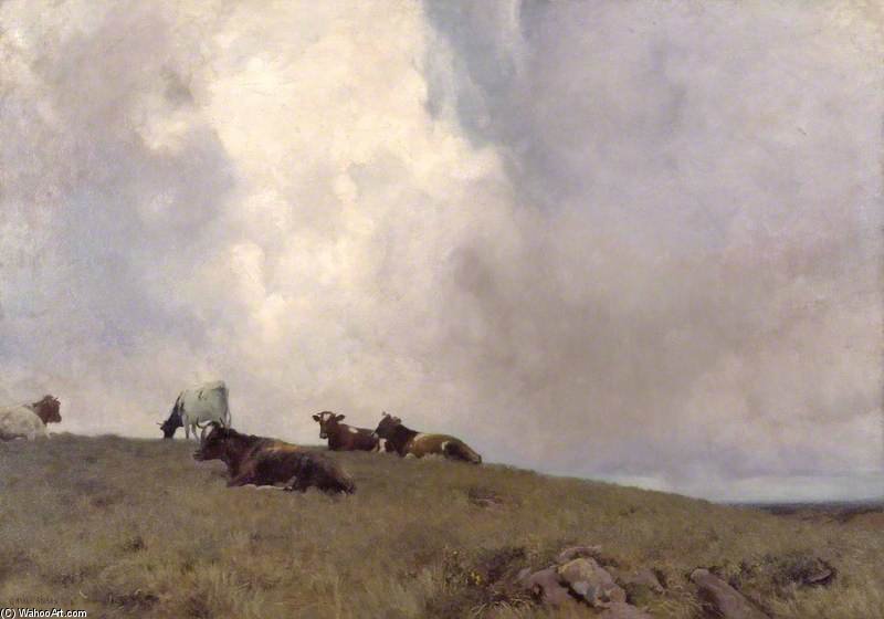 WikiOO.org - Encyclopedia of Fine Arts - Maalaus, taideteos Adrian Scott Stokes - Uplands And Sky