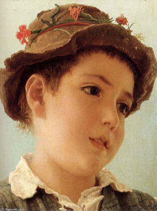 Wikioo.org – La Enciclopedia de las Bellas Artes - Pintura, Obras de arte de Adriano Bonifazi - campesino niño de capri