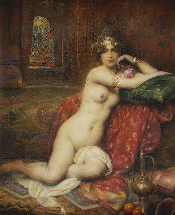 WikiOO.org - Encyclopedia of Fine Arts - Maalaus, taideteos Adrien Henri Tanoux - Hors Concours Femme D'orient