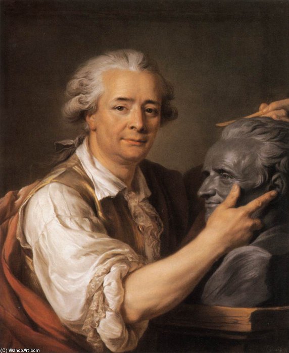 Wikioo.org - The Encyclopedia of Fine Arts - Painting, Artwork by Adélaide Labille Guiard - The Sculptor Augustin Pajou