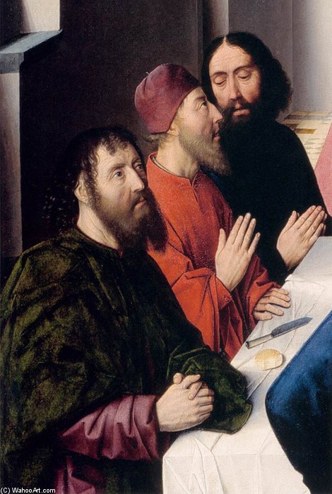 Wikioo.org - The Encyclopedia of Fine Arts - Painting, Artwork by Aelbrecht Bouts - The Last Supper (detail)_5