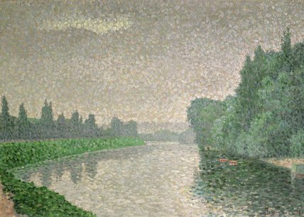 Wikioo.org - The Encyclopedia of Fine Arts - Painting, Artwork by Albert Dubois Pillet - The Marne At Dawn