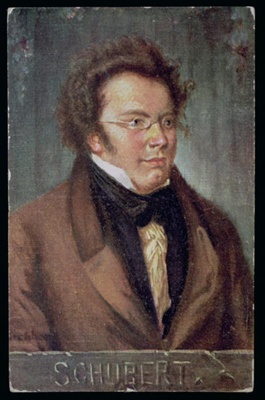 Wikioo.org - The Encyclopedia of Fine Arts - Painting, Artwork by Albert Eichhorn - Portrait Of Franz Schubert