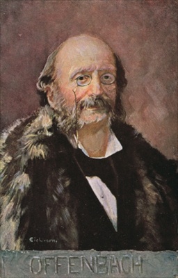 Wikioo.org - The Encyclopedia of Fine Arts - Painting, Artwork by Albert Eichhorn - Portrait Of Jacob Offenbach