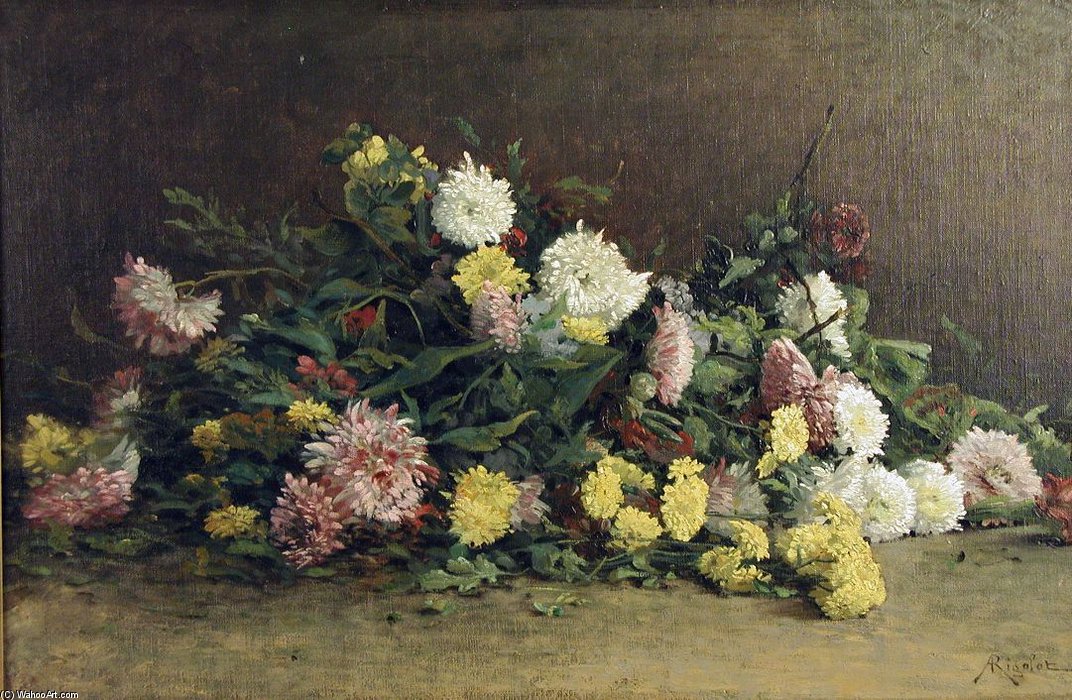 WikiOO.org - אנציקלופדיה לאמנויות יפות - ציור, יצירות אמנות Albert Gabriel Rigolot - Flowers -