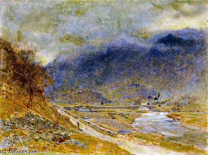 Wikioo.org - The Encyclopedia of Fine Arts - Painting, Artwork by Albert Goodwin - Mountain Mist
