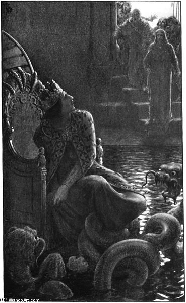 WikiOO.org - Encyclopedia of Fine Arts - Maľba, Artwork Albert Herter - King Arthur From Tales Of The Enchanted Islands Of The Atlantic