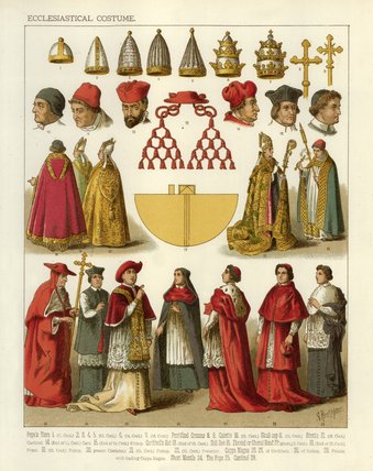 WikiOO.org - Encyclopedia of Fine Arts - Schilderen, Artwork Albert Kretschmer - Ecclesiastical Costume -