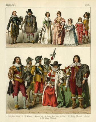 WikiOO.org - Encyclopedia of Fine Arts - Schilderen, Artwork Albert Kretschmer - English Costume -