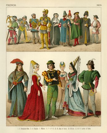WikiOO.org - Encyclopedia of Fine Arts - Schilderen, Artwork Albert Kretschmer - French Costume -